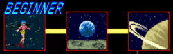 Course select screen, Beginner course