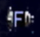 Power up item showing a blue F