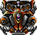 Silver and brown block