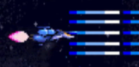 Player ship in Fighter mode