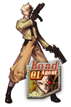 Portrait of the Player 1 character, Bond.